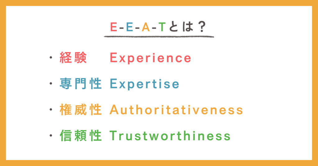 E-E-A-Tとは？